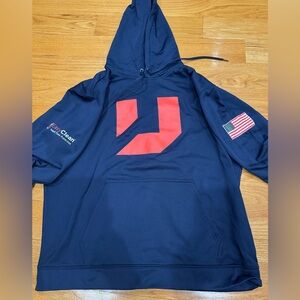 Unlock sweatshirt Paving Stone Navy with Red Graphic size XL